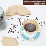 Coffee Filters 100 Count Unbleached-Disposable Pour Over Coffee Filter for Drip Coffee Maker, Coffee Paper Filters 2-4 Cup, Cone Coffee Filters 02