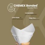 Chemex Square Coffee Filters - 100 Count