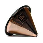 Barista Warrior Compatible for Chemex, Hario V60 & popular coffee makers, Pour Over Coffee Filters- Reusable and Permanent Coffee Cone Dripper (Copper Coated)