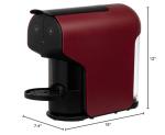 Delta Q Quick Espresso Capsule Machine – Color Red - Compact 0.8 L, Capsule System