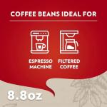 Lavazza Qualità Rossa Ground Coffee, Medium Roast, Arabica and Robusta Blend, 8.8 oz Brick