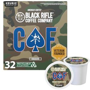 Black Rifle Coffee Company CAF, 32 Count, Medium Roast K Cups - Single Serve K Cups Coffee Pods - Kcup Pods Compatible with Keurig 1.0 & 2.0 - Made from Arabica Beans
