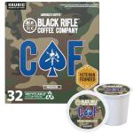Black Rifle Coffee Company CAF, 32 Count, Medium Roast K Cups - Single Serve K Cups Coffee Pods - Kcup Pods Compatible with Keurig 1.0 & 2.0 - Made from Arabica Beans