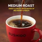 BUSHIDO Red Katana premium arabica whole coffee beans, 2.2 pound (1000g), medium roast