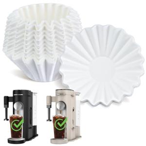 Disposable Coffee Paper Filters for Ninja PB051 PB041 Coffee Maker, 150 Pcs Coffee Filter for Ninja Coffee Maker, white