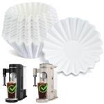 Disposable Coffee Paper Filters for Ninja PB051 PB041 Coffee Maker, 150 Pcs Coffee Filter for Ninja Coffee Maker, white