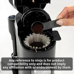 Disposable Coffee Paper Filters for Ninja PB051 PB041 Coffee Maker, 150 Pcs Coffee Filter for Ninja Coffee Maker, white