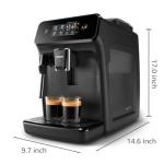 Philips 1200 Series Automatic Espresso Machine, Black