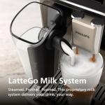 PHILIPS 5500 Series Fully Automatic Espresso Machine - LatteGo Milk System, Integrated Grinder, 20 Hot & Iced Coffee Pre-Sets, Quick Start, SilentBrew, 15-Bar Pressure, Black Chrome (EP5544/94)
