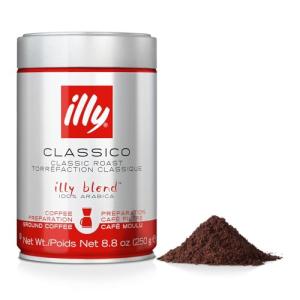 Illy Classico Medium Roast Ground Coffee 8.8 oz