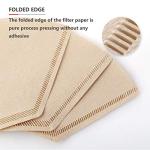 Coffee Filter #1, Disposable Coffee Filter Paper Natural Brown Cone Coffee Filters Unbleached U Shape Fit for Pour Over Coffee Cup, Coffee Maker(Brews 1-2 Cups,100 Count)