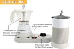 FUOCCI Espresso Maker With Milk Frother 3 To 5 Cups Italian Coffee Maker Electric Moka Pot And Frother For Cappuccino, Mocha, Latte Macchiato Cuban Coffee Maker Electric Cafeteras Electricas Modernas