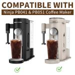 Disposable Coffee Paper Filters for Ninja Pod & Grounds Specialty Single-Serve Coffee Maker, 150 Pcs Coffee Filter Compatible with Ninja PB051 PB041 Coffee Maker