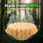 Disposable Coffee Paper Filters for Ninja Pod & Grounds Specialty Single-Serve Coffee Maker, 150 Pcs Coffee Filter Compatible with Ninja PB051 PB041 Coffee Maker