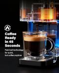 KIDISLE 20 Bar Espresso Machine, Compatible with Nespresso Original & Dolce Gusto Capsules, Ground Coffee & ESE Pods, 47.3oz Tank, One-Touch Boil, Smart Controls, Drip Tray & Storage