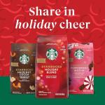 Starbucks Ground Coffee, Medium Roast Coffee, Starbucks Holiday Blend, 100% Arabica, 1 Bag (17 oz)