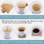 YQL Coffee Filter Paper,Size02 200 Count Natural Unbleached Disposable Coffee Filters Paper Fit for Drip Coffee Dripper