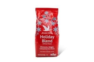 Wawa Ground Coffee Mild Roast, Holiday Blend, 12 oz Bag, Seasonal Notes of Molasses, Ginger & Cinnamon For Hot or Iced Coffee, 100% More Responsibly Sourced from Rainforest Alliance Certified Farms