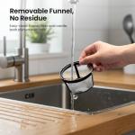 Kismile Compact Coffee Maker with LED Display, Small Drip Coffee Machine with Anti-Drip System, Timer, Auto Shut-Off, Dry-Boil Protection, Removable Funnel, Ideal for Home & Office (Black)