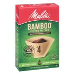 Melitta Bamboo Cone Coffee Filters, 80 Count