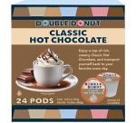 Double Donut Coffee Hot Chocolate Pods for Keurig K Cups Brewers, Single Serve Classic Hot Cocoa Pods, 24 Count