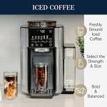 De'Longhi True Brew Drip Coffee Maker, Built in Grinder, Single Serve, 8 oz to 24 oz, Hot or Iced Coffee, Stainless, CAM51025MB
