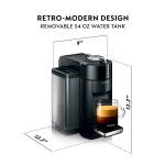 Nespresso Vertuo Coffee and Espresso Maker by De'Longhi, Piano Black with Aeroccino Milk Frother