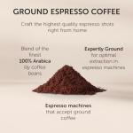 Illy Intenso Ground Espresso Coffee, Bold Roast, Intense, Robust And Full Flavored With Notes Of Deep Cocoa, 100% Arabica Coffee, No Preservatives, 8.8 Ounce (Pack Of 1)