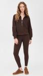 Varley Women's Milano Half-Zip Sweatshirt, Coffee Bean, Brown, XS