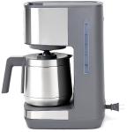 GE Drip Coffee Maker With Timer | 10-Cup Thermal Carafe Pot Keeps Coffee Warm for 2 Hours | Adjustable Brew Strength | Wide Shower Head for Maximum Flavor | Kitchen Essentials | Stainless Steel