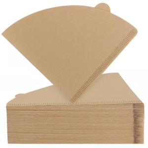 200 Count Coffee Filter, Unbleached Cone Filters for 2-4 Cup Brewers, Biodegradable and Chemical-Free Coffee Filters for Home, Travel & Office (Size #2)