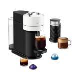 Nespresso Vertuo Next Coffee and Espresso Maker by De'Longhi with Aeroccino Milk Frother, White