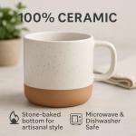 Trendy 12oz Ceramic Mug with Unique Art Design