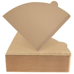 200 Count Coffee Filters 2, V60 Coffee Filters, Unbleached Natural Disposable Cone Paper Filter 2-4 Cup Fits for Pour Over and Drip Coffee Maker, Suitable for Home Coffee Shop Commercial