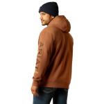 Ariat Men's Rebar Graphic Hoodie, Aztec/Coffee Bean, X-Large