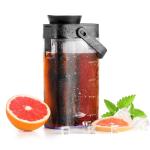 IKAPE 33.8oz Cold Brew Coffee Maker with Removable Filter, Leak-proof Spout for Iced Coffee, Tea & Flavored Drinks, Space Saving Tritan Pitcher
