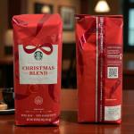 Starbucks Christmas Blend Whole Bean Coffee 16oz, Dark Roast 100% Arabica, Rich Spiced Chocolate & Spruce Notes, Limited Holiday Edition, Bold, Festive Flavor from Sumatra & Latin America