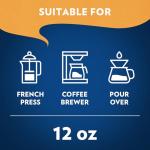 Lavazza Costiera Gran Aroma Ground Coffee 12oz Bag, Light Roast, Smooth and Aromatic Taste, Intensity 2/5, 100% Arabica, Ideal for Drip Brewers, (Pack of 1) - Package May Vary