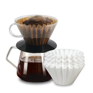 2-5 Cup Coffee Filters,100 Count Disposable Basket Coffee Filter Paper, Compatible with Kalita Wave Pour Over Coffee Dripper 185 Series, For 2-5 People