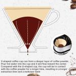 100 Count Pour Over Coffee Filters Paper, Size 02 Natural Brown Coffee Filters Cone, V02 Unbleached Disposable Paper Filters Compatible with Pour Over and Drip Coffee Maker(2-4 Cups)