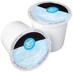 Amazon Brand - Happy Belly Cappuccino Coffee Pods Light Roast Compatible with 2.0 K-Cup Brewers, French Vanilla Flavored, 24 Count, 1.5 pound (Pack of 1)