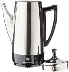 Presto 02811 Stainless Steel Electric Coffee Percolator - 12-Cups, Easy-Pour Spout, Stay-Cool Handle, Make 2-12 Cups