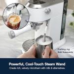 De'Longhi Dedica Duo Compact Espresso Machine - Cold Brew Coffee Maker with Milk Frother Wand- for Espresso, Hot & Iced Coffee, Cappuccinos, Lattes & Home Barista Brewing, Vanilla