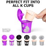 100 Count Fanativita K Cup Coffee Filters Disposable for Keurig Single Cup, Compatible with All Reusable K Cups (Unbleached)