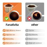 100 Count Fanativita K Cup Coffee Filters Disposable for Keurig Single Cup, Compatible with All Reusable K Cups (Unbleached)