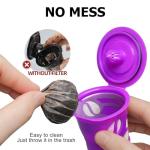 100 Count Fanativita K Cup Coffee Filters Disposable for Keurig Single Cup, Compatible with All Reusable K Cups (Unbleached)