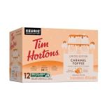 Tim Hortons 12ct KCUPs, Caramel Toffee Flavored 100% Arabica Coffee