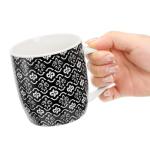 Geometric Textured Ceramic Coffee Mugs Gift Set