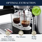 De'Longhi La Specialista Arte Evo Espresso Machine with Cold Brew, EC9255M (Renewed)