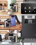 AMZCHEF 20 Bar Espresso Machine with Grinder - 3 Temp Coffee Machine with 20 Grinding Settings, Hot/Cold Brew Espresso Maker with Milk Frother, Coffee Maker for Latte/Cappuccino,61oz Water Tank, Black